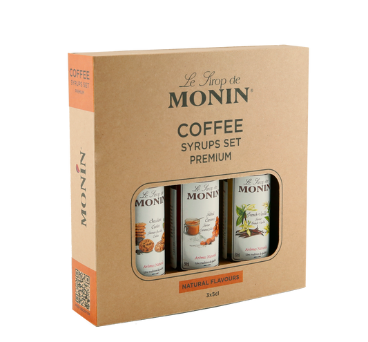 Monin Coffee Sirupsett, 3x50ml