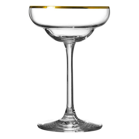 Gold Rim Coley Crystal Glass - 17 cl