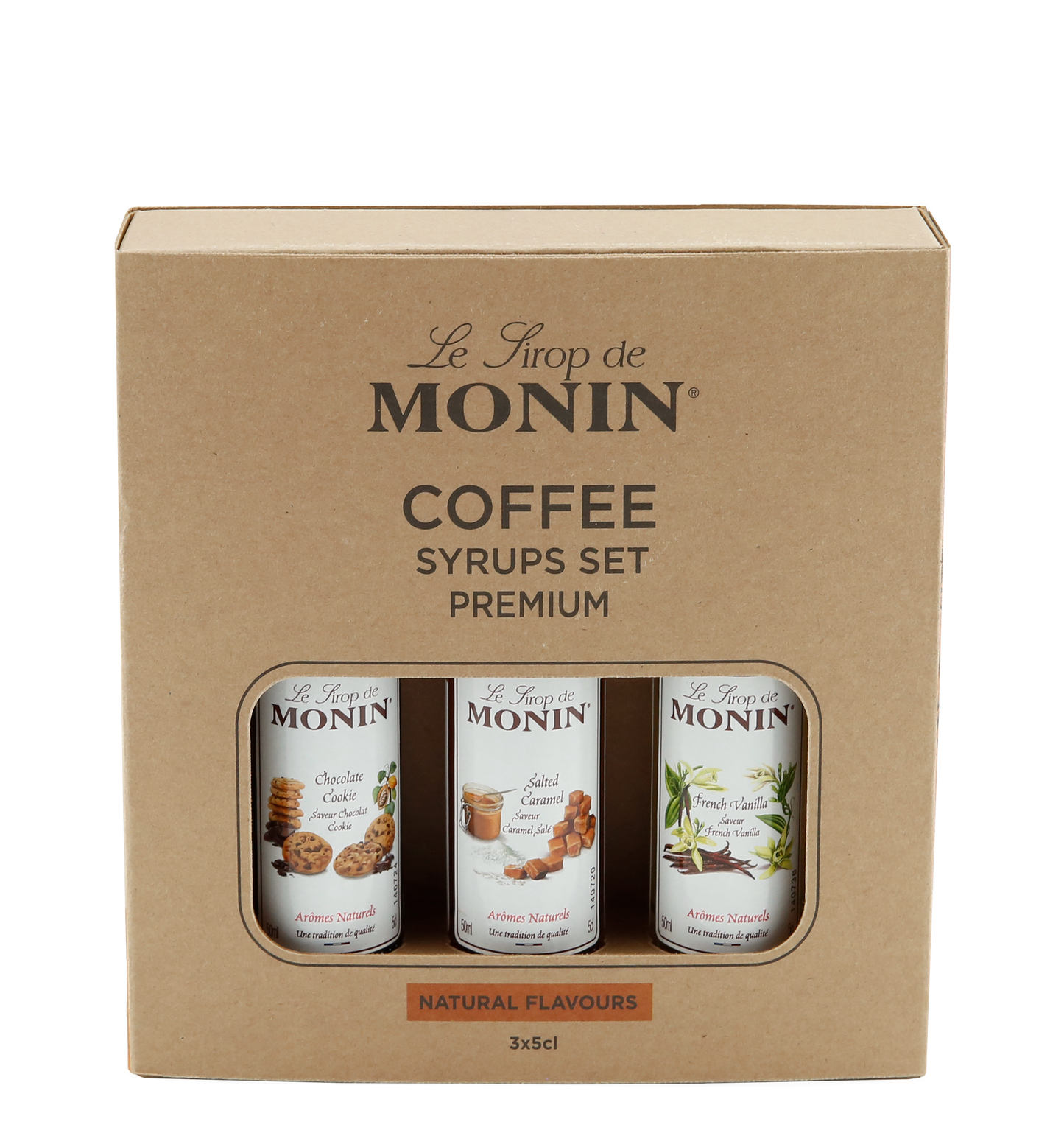 Monin Coffee Sirupsett, 3x50ml