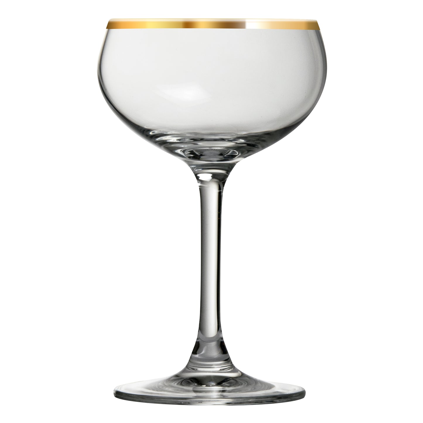 Vintage champagne glass - gullkantet - 21cl